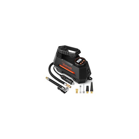 AstroAI Inflador de Llantas Digital Automatico, Compresor de Aire Portatil para Auto 12V con Bomba Electrico con Pantalla LCD, 