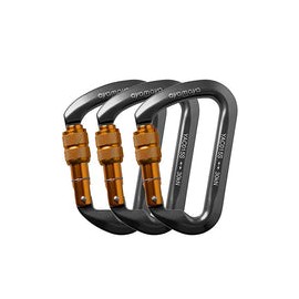 Ayamaya 30kn / 3000kg Aluminum Locking Rock Climbing Carabiner D Shape Screwgate Carabiner Hook Twist Lock Carabiner Outdoor Sp