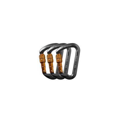 Ayamaya 30kn / 3000kg Aluminum Locking Rock Climbing Carabiner D Shape Screwgate Carabiner Hook Twist Lock Carabiner Outdoor Sp