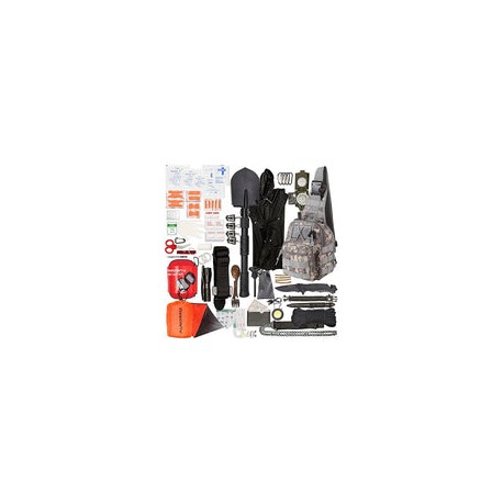 Azzcony Kit de Supervivencia y Primeros Auxilios de Emergencia + Torniquete - 250 Piezas para Mochila de Emergencia Go Bug out 