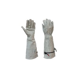 B Baosity Guantes de jardinería de cuero de PU para mujeres y hombres Guantes de protección de antebrazo largo resistente a pru