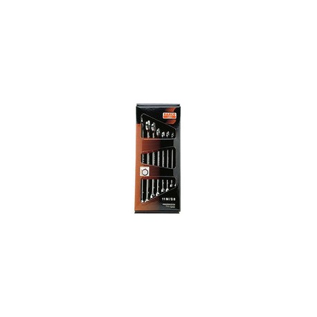 Bahco Combination Wrench Set, Long Type Metric 11M/S8