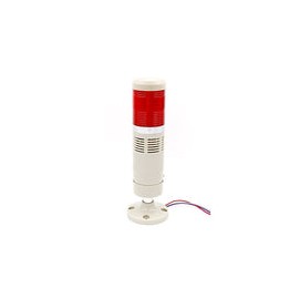 Baomain - Columna de luz de señalización industrial LED con alarma redonda, indicador de luz continua, luz de advertencia, zumb