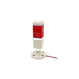 Baomain - Columna de luz de señalización industrial LED cuadrada con indicador de torre, luz de advertencia continua, color roj