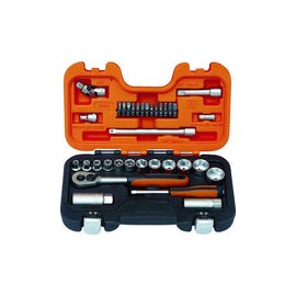 Bahco S330AF BHS330AF - Juego de llaves de vaso (34 unidades, 1/4 Plus 3/8")