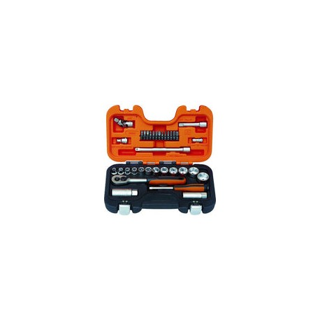 Bahco S330AF BHS330AF - Juego de llaves de vaso (34 unidades, 1/4 Plus 3/8")