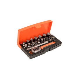 Bahco SL25 Socket Set 25 Piece 1/4 Inch Drive by Bahco