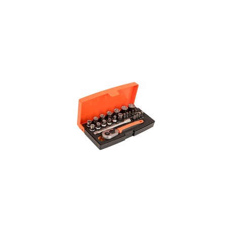 Bahco SL25 Socket Set 25 Piece 1/4 Inch Drive by Bahco