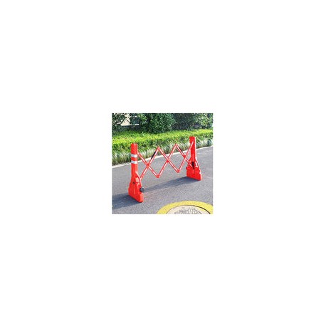 Barricada Plegable De Plástico, Valla De Tráfico Temporal Portátil (Puede Agregar Agua), Puerta De Barrera Móvil con Película R