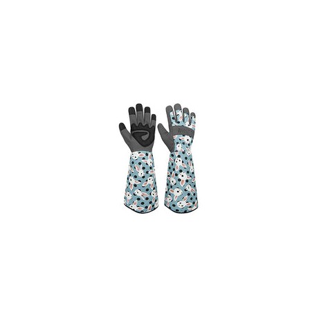 BARST Guantes de jardinería de manga larga, guantes de jardinería a prueba de espinas, piel sintética, a prueba de pinchazos, g