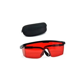 Baynne Gafas de protección Rojas Gafas de Seguridad láser de 190 NM a 540 NM Gafas de protección láser con Caja de Terciopelo d