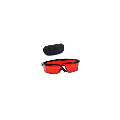 Baynne Gafas de protección Rojas Gafas de Seguridad láser de 190 NM a 540 NM Gafas de protección láser con Caja de Terciopelo d