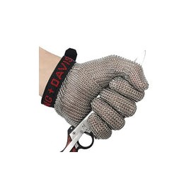 BCPPO Guantes de Trabajo Anticorte Guantes De COTA De Malla De Metal, Guantes Resistentes A Cortes De Trabajo Seguro para Carni