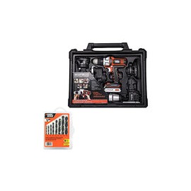 beyond by BLACK+DECKER Juego de 6 Herramientas Inalámbricas 20V con 8 Brocas AZBDMT1206