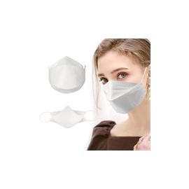 BEYOUROWN Mascarilla KF94, 10 unidades, color blanco, desechables, para mujeres, hombres, niños, antipolvo, transpirable, para 