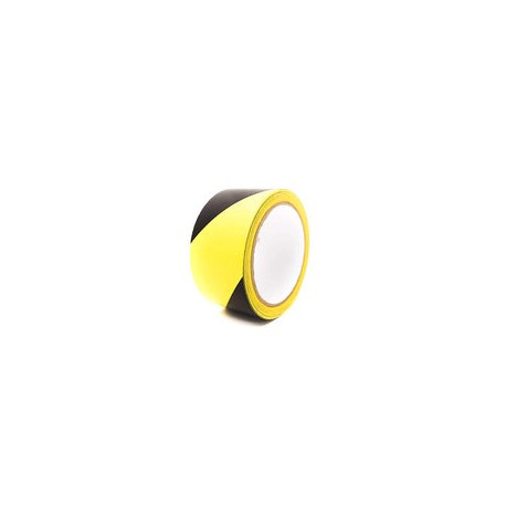 Bertech - Cinta de advertencia de seguridad para piso, rayas negras y amarillas, 10,16 cm de ancho x 137 cm de largo, 6,5 mm de