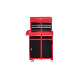 BIG RED ATBT1204R-RB Torin - Organizador de Herramientas de Taller con Ruedas para cochera, con 4 cajones Desmontables con Arma