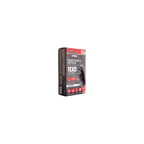 Big Time productos grasa overol guantes de nitrilo desechables, X-large