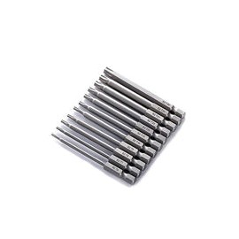 Bestgle 11 Piezas 75mm Destornillador Torx 1/4 Hexagonal Magnético Torx Seguridad Destornillador Kit Herramientas Aleación de C
