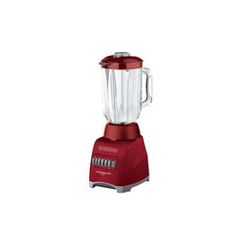 Black & Decker BL1000RG Licuadora Crush Master Pro 10 Velocidades, color Rojo