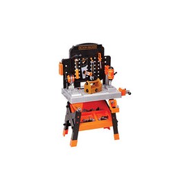 BLACK + DECKER Power Tool Workshop - Build Your Own Tool Box – 75 Realistic Toy Tools and Accessories
