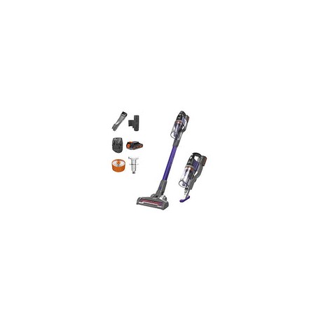 BLACK + DECKER Powerseries Extreme - Aspiradora inalámbrica para Mascotas, Color Morado (BSV2020P)