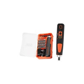 Black & Decker Set Atornillador Inalambrico 4V Push And Go + 27 Accesorios BD40K27 Black And Decker