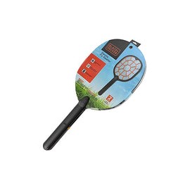 Black + Decker - Matamoscas eléctrico y matamoscas - Raqueta para matamoscas para interiores y exteriores, de mano, resistente,
