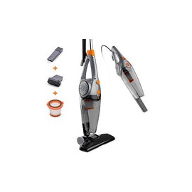 BLACK + DECKER Aspiradora Vertical, Gris metálico con Naranja