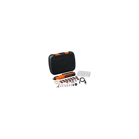 BLACK+DECKER Herramienta Rotativa 8V con 35 Accesorios BCRT8K35-B3