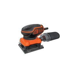 BLACK+DECKER BDEQS300 Lijadora orbital de 1/4 hojas con interruptor de paleta Actuati