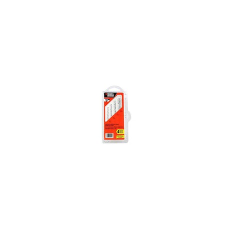 BLACK+DECKER Juego De Brocas Para Concreto 4 Piezas BD0040CS