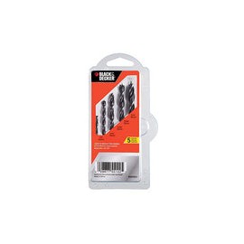 BLACK+DECKER Juego de Brocas Para Madera 5 Piezas BD0050CS