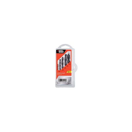 BLACK+DECKER Juego de Brocas Para Madera 5 Piezas BD0050CS