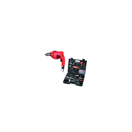 BLACK+DECKER Combo Rotomartillo 550W 3/8 Pulgadas y Set De Herramientas Manuales 107 Piezas PAMXHDBMT107