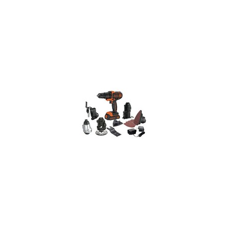 BLACK+DECKER Juego de Herramientas MATRIX 6 Piezas MTX20K6A-B3