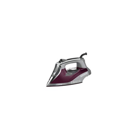 Black+Decker D3501 Plancha de Temperatura Avanzada, color Vino Vino