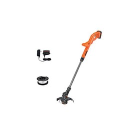 BLACK+DECKER LST201 20V MAX Lithium Ion String Trimmer/Edger, 10"