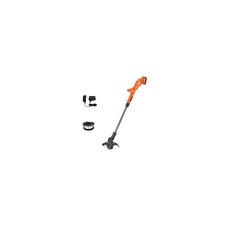BLACK+DECKER LST201 20V MAX Lithium Ion String Trimmer/Edger, 10"