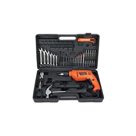 BLACK+DECKER Rotomartillo 1/2 Pulgadas con 40 Herramientas HD565K-B3