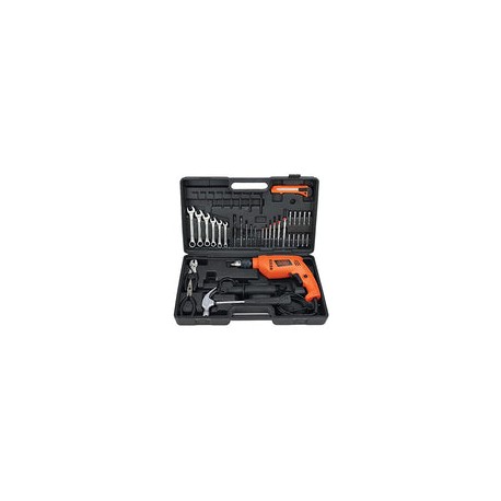 BLACK+DECKER Rotomartillo 1/2 Pulgadas con 40 Herramientas HD565K-B3
