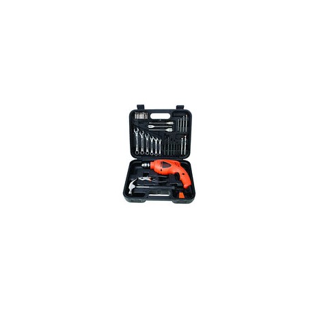 BLACK+DECKER Rotomartillo Con 41 Herramientas 3/8 Pulgadas 550W VVR HD455KA-B3