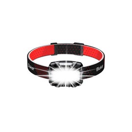 Blukar Lampara de Cabeza Recargable, Superbrillante Linterna Frontal LED, Con 8 Modos Luz &Sensor de Movimiento &Impermeable, S