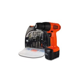 BLACK+DECKER Taladro Atornillador Inalámbrico con 100 Accesorios CD121K100-B3