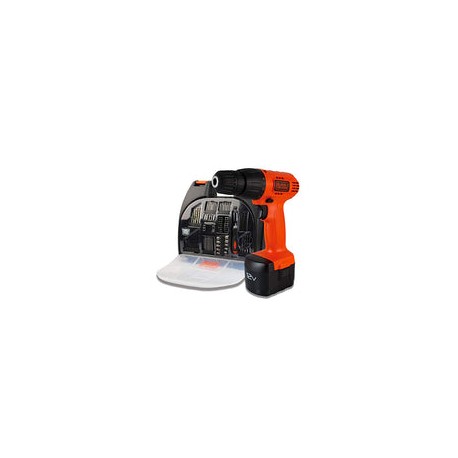 BLACK+DECKER Taladro Atornillador Inalámbrico con 100 Accesorios CD121K100-B3