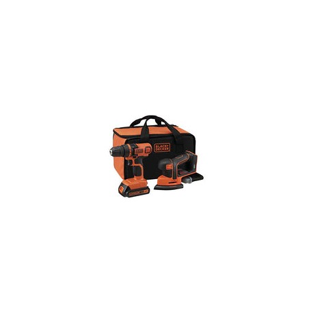 BLACK+DECKER Taladro y Lijadora 20V MAX* con Hielera LD120SB-B3