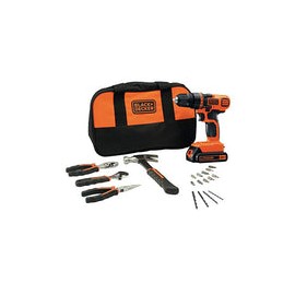 BLACK+DECKER Taladro/Atornillador 20V con 18 Accesorios LD120BH-B3