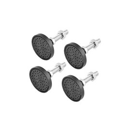 BokWin 4Pcs M12 Thread Furniture Levelers, Black Furniture Glide Swivel Leveling Feet, Heavy Duty Furniture Leveler, Adjustable