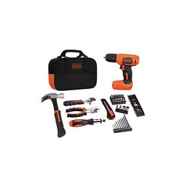 BLACK+DECKER Taladro/Destornillador Inalámbrico 8V con 54 Accesorios LD008KA-B3