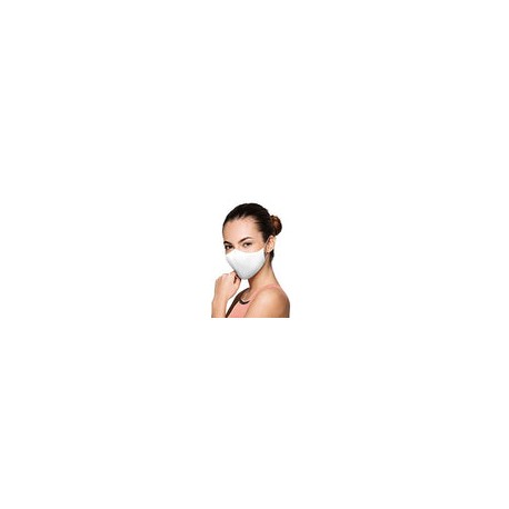 Bloch - Máscara facial reutilizable para adulto (3 unidades), Blanco, Adulto